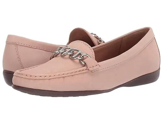 Women's Leather Chain Detail Driving Loafer