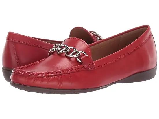 Women's Leather Chain Detail Driving Loafer
