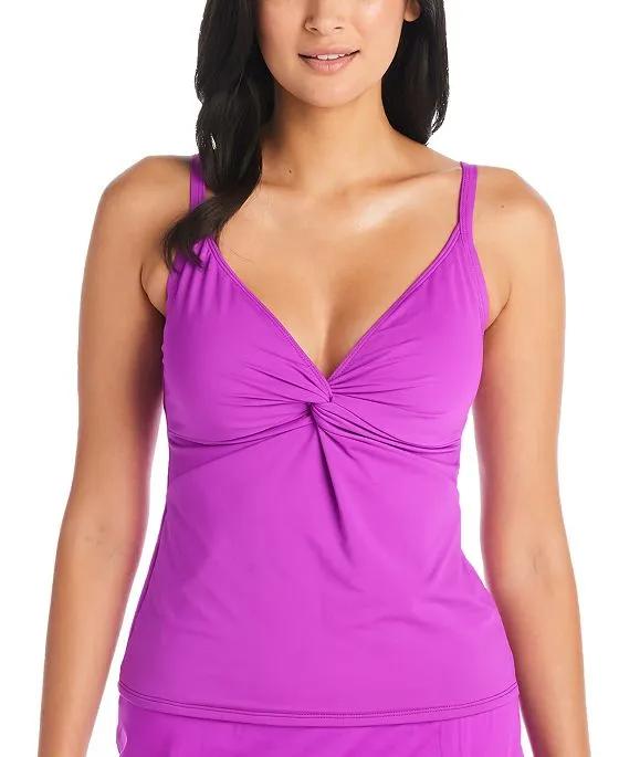 Women's Lets Get Twisted Tankini Top
