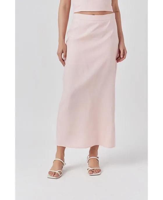 Women's Linen Maxi Skirt
