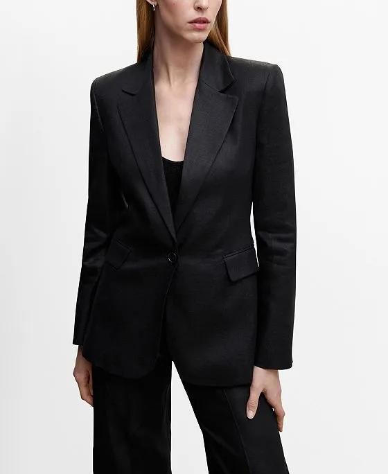 Women's Linen Suit Blazer