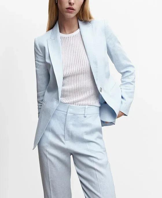 Women's Linen Suit Blazer