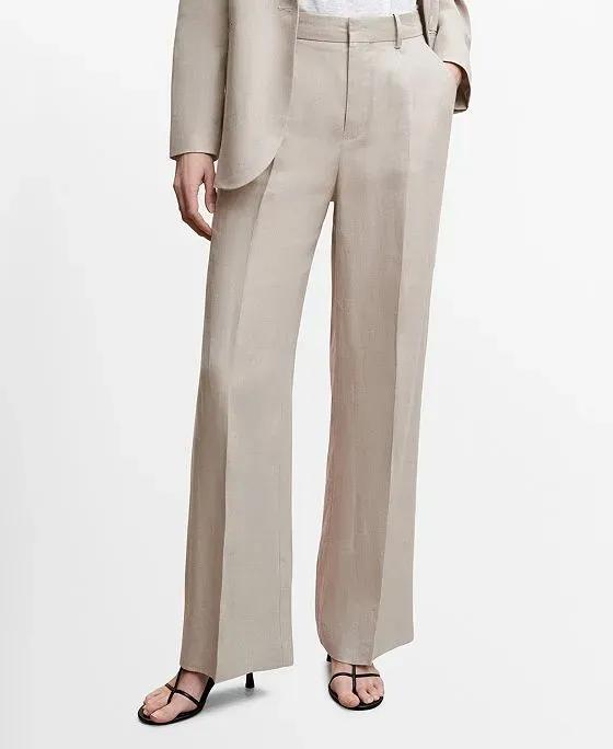 Women's Linen Suit Trousers