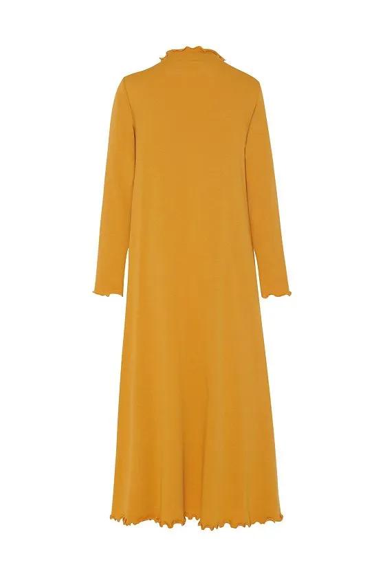 Women's Lounge Dress in Marigold French Terry