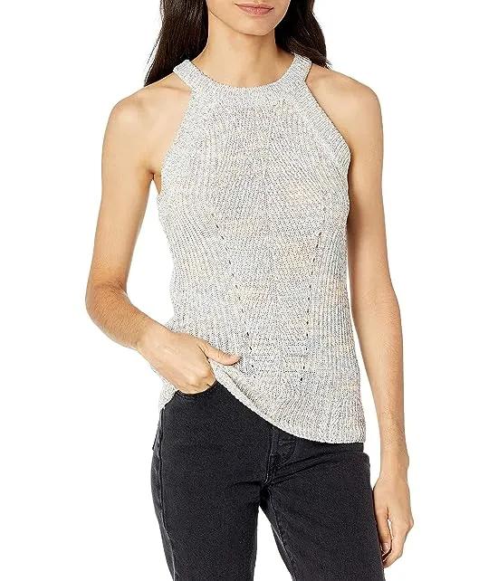 Women's Margie Stylish Cable Pattern Design Sweater Tank Top