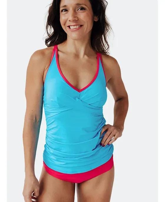 Women's Miami Vibes Tankini Wrap Bikini Top