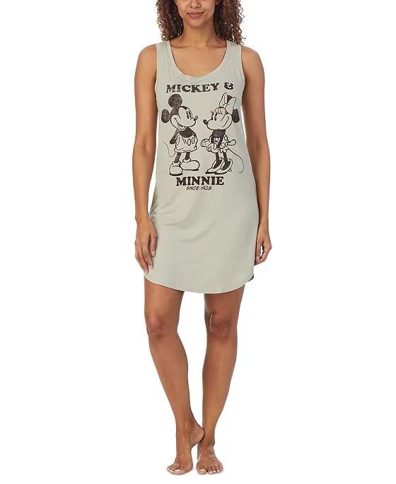 Women's Mickey & Minnie Mouse Sleeveless Sleepshirt