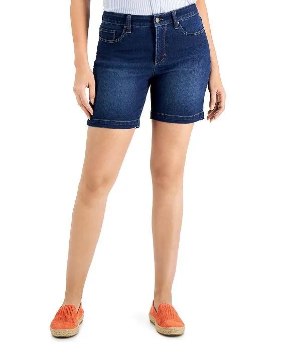 Women's Mid-Rise Jean Shorts, Created for Macy's