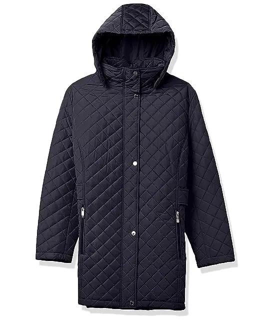 Women's Mid-Weight Diamond Quilted Jacket (Standard and Plus)