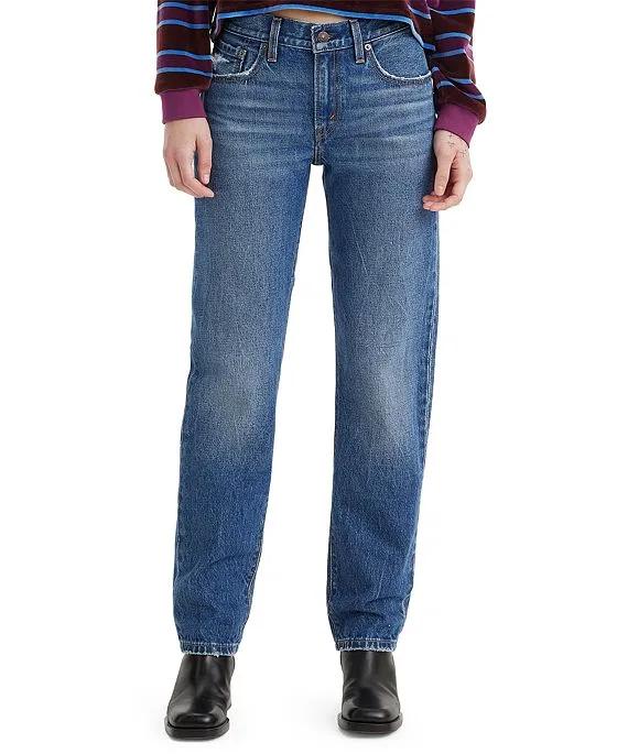 Women's Middy Cotton Straight-Leg Jeans