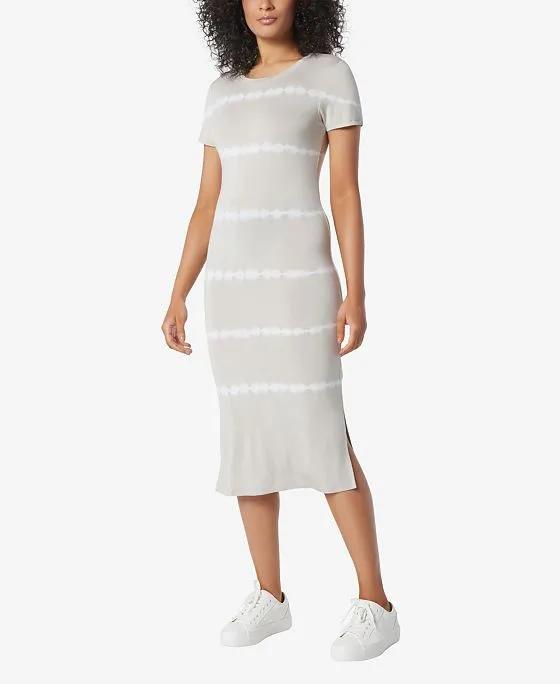 Women's Midi Length Dress with Side Slit