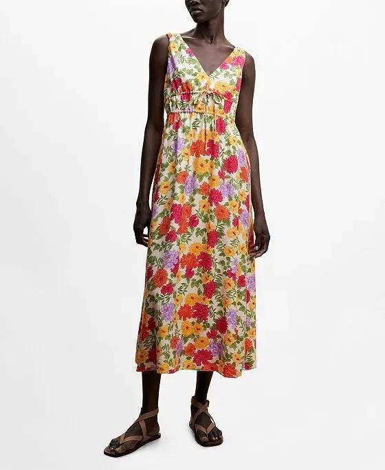 Women's Midi Printed Dress