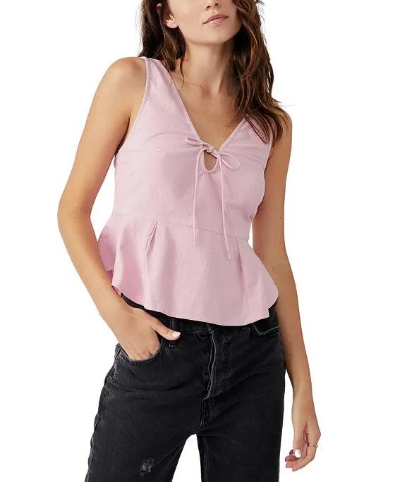 Women's Mika Solid V-Neck Tank Top