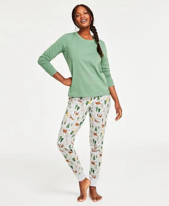 Women's Mix It Forest Pajamas Set, Created for Macy's