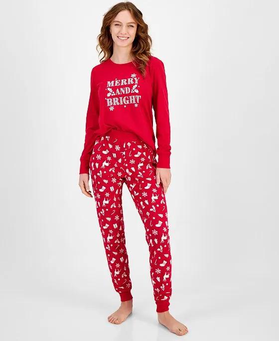 Women's Mix It Merry & Bright Pajamas Set, Created for Macy's
