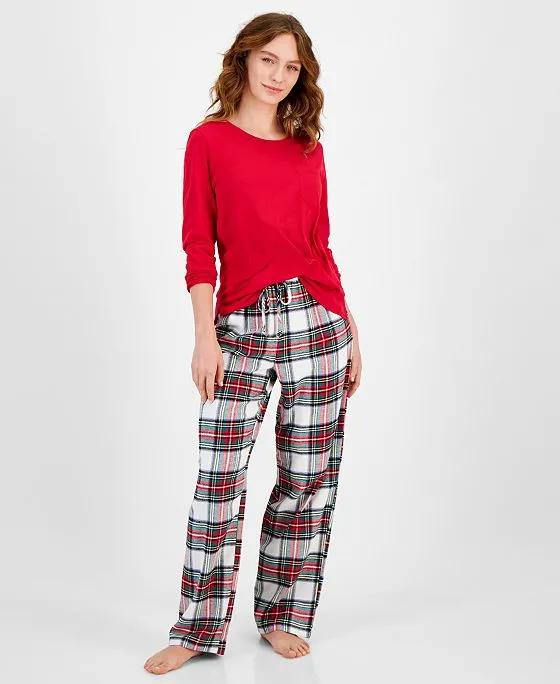 Women's Mix It Stewart Pajamas Set, Created for Macy's