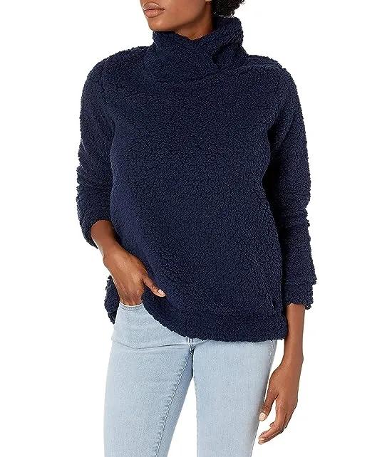 Women's Mock Neck Sherpa Sweater