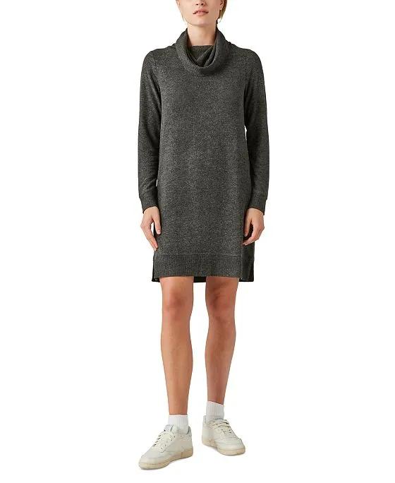 Women's Mock-Neck Sweater Dress
