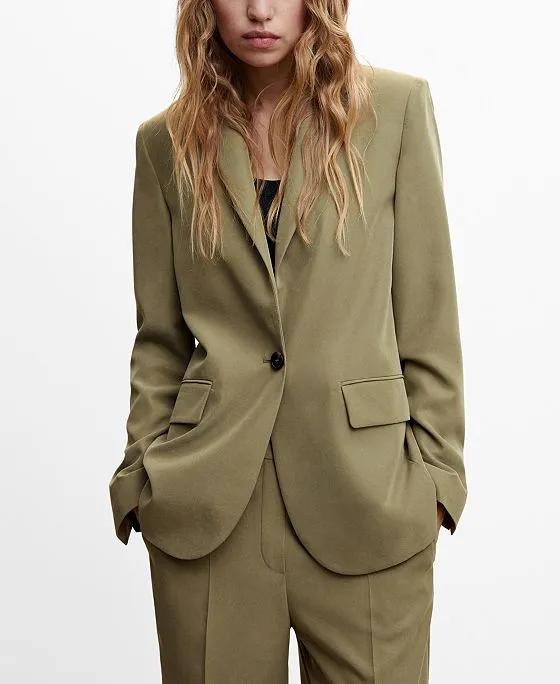 Women's Modal-Blend Suit Blazer