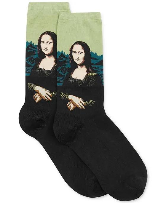 Women's Mona Lisa Artist Series Fashion Crew Sock