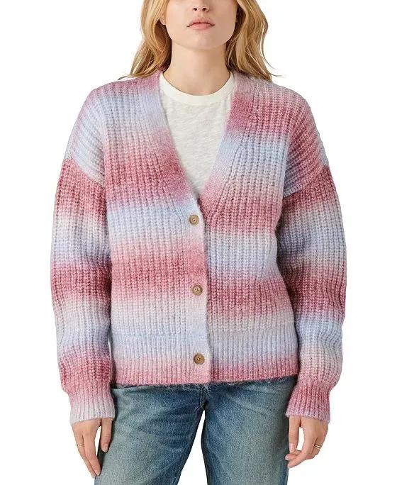 Women's Ombré-Knit Cardigan Sweater