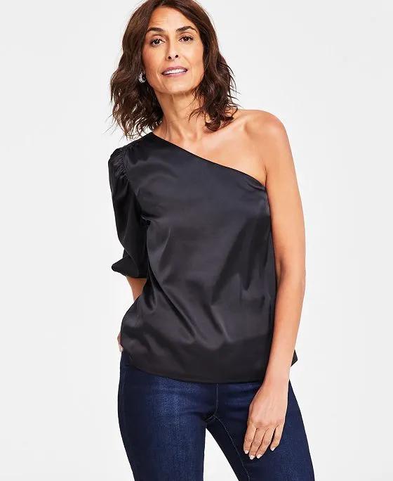 Women's One-Shoulder Blouse, Created for Macy's