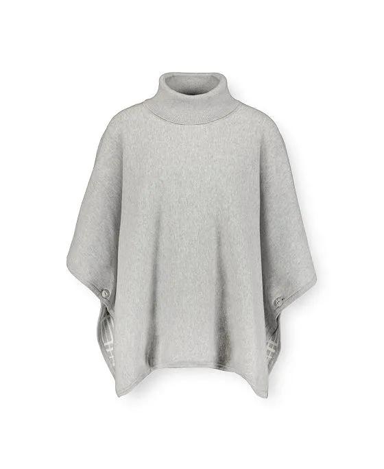 Women's' Organic Cotton Turtleneck Sweater Cape