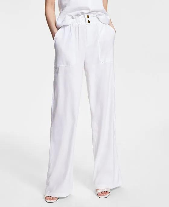 Women's Paperbag-Waist Pants, Created for Macy's