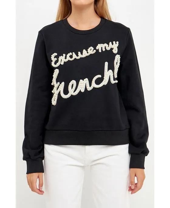 Women's Pearl Excuse My French Sweatshirt