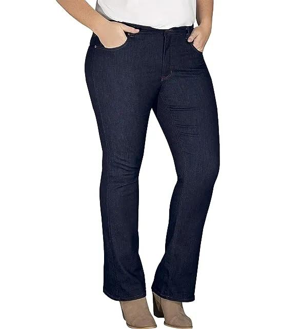Women's Perfect Shape Denim Jean-Bootcut Stretch Plus Size