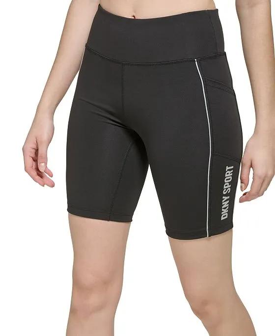 Women's Performance High-Waist Reflective Bike Short With Side Pocket