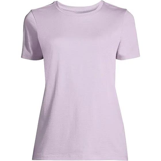 Women's Petite Relaxed Supima Cotton Short Sleeve Crewneck T-Shirt