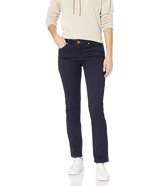 Women's Petite Size 5-Pocket Straight Leg Dream Jean