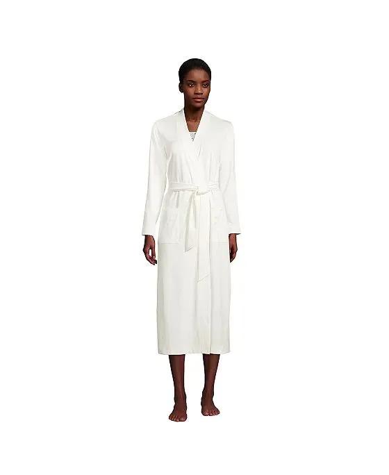 Women's Petite Supima Cotton Long Robe