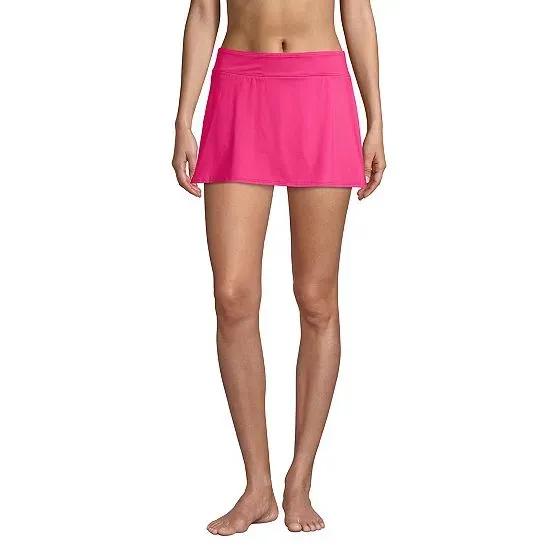 Women's Petite Tummy Control Swim Skirt Swim Bottoms