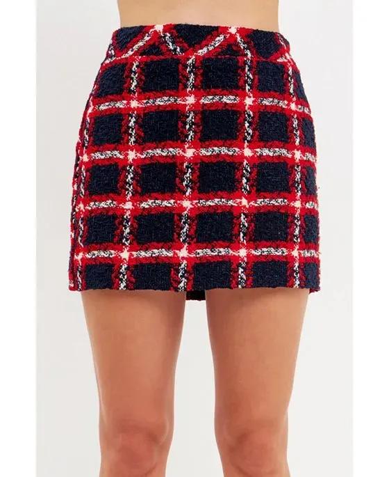 Women's Plaid Mini Skirt