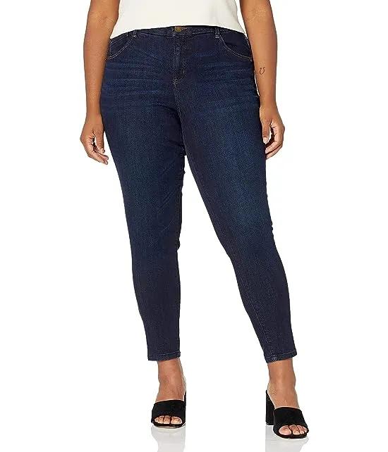 Women's Plus Size Ab Solution High Rise Ankle Jean