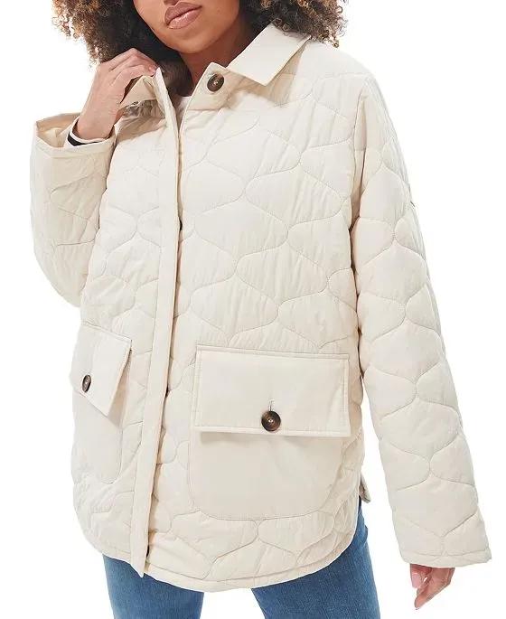 Women's Plus Size Leilani Quilted Patch-Pocket Jacket