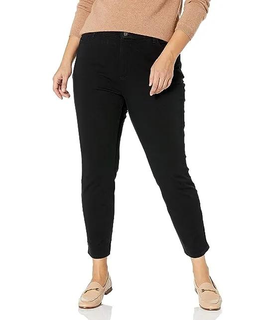 Women's Plus Size Perfect Shape Twill Skinny 4 Pocket Pant