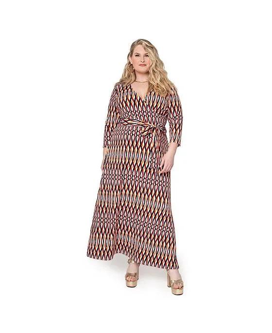 Women's Plus Size Perfect Wrap Maxi Dress