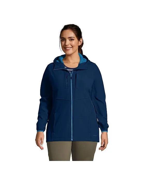 Women's Plus Size Softshell Stretch Fleece Jacket