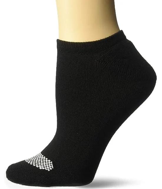 Women's Plush Comfort Toe Seam No Show Socks, 6-Pair Pack