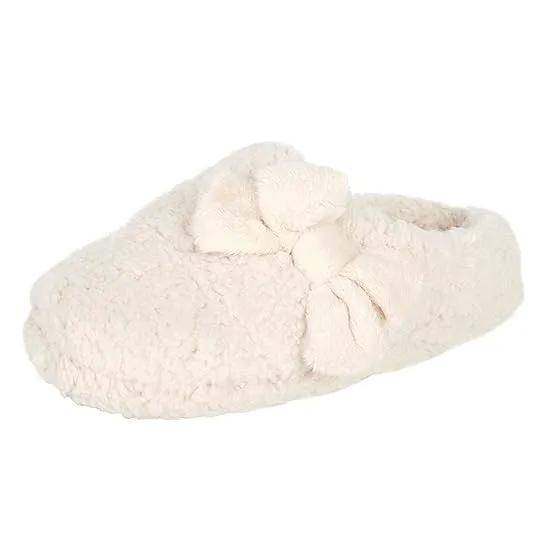 Women's Plush Marshmallow Slide on House Slipper Clog with Memory Foam