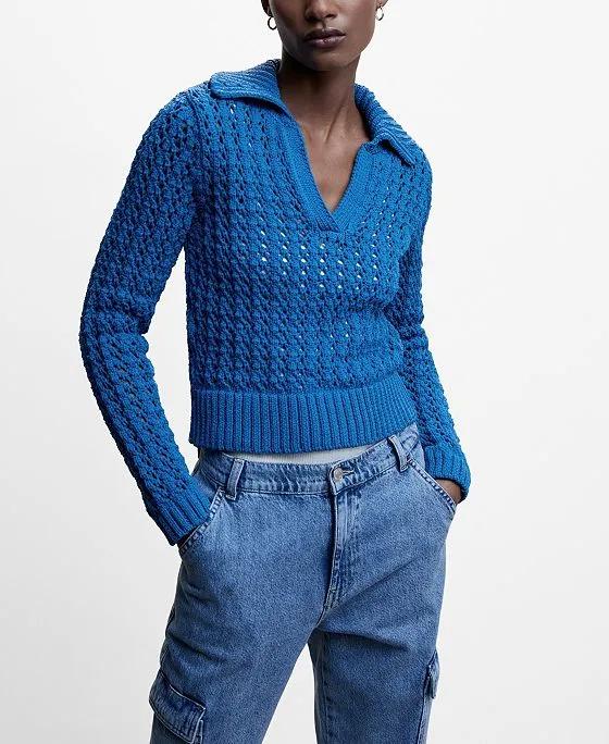 Women's Polo Neck Sweater