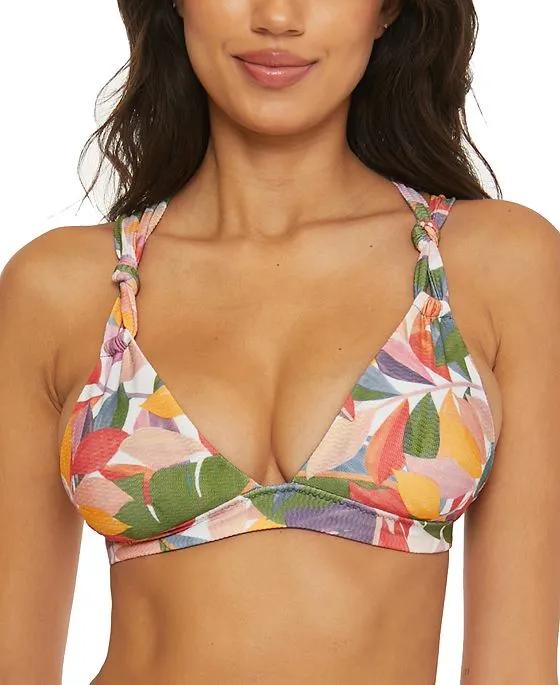 Women's Printed Bora Bora Textured Swim Top