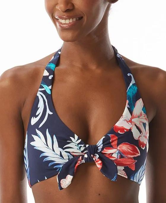 Women's Printed Halter Bikini Top