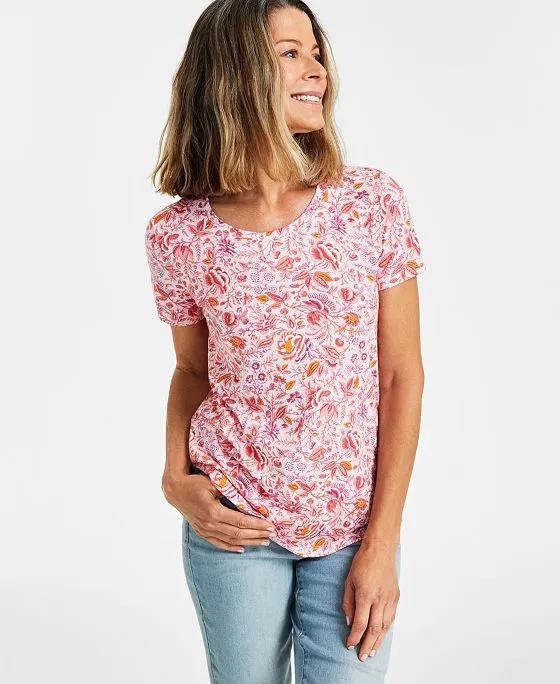 Women's Printed Perfect T-Shirt, Created for Macy's