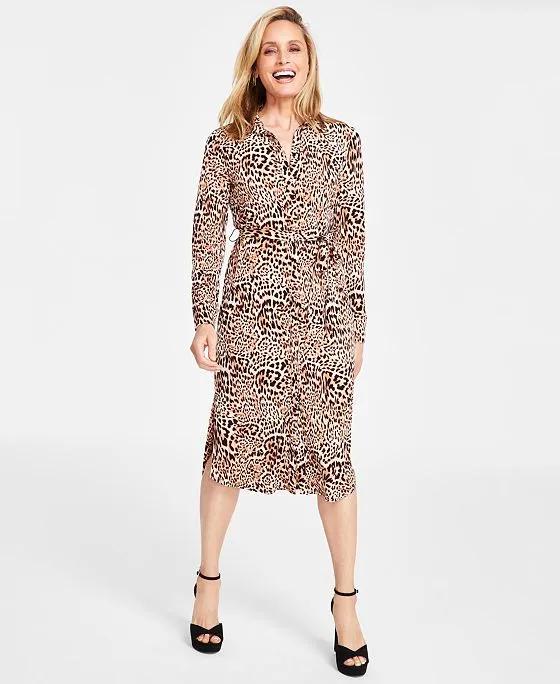 Women's Printed Shirtdress, Created for Macy's