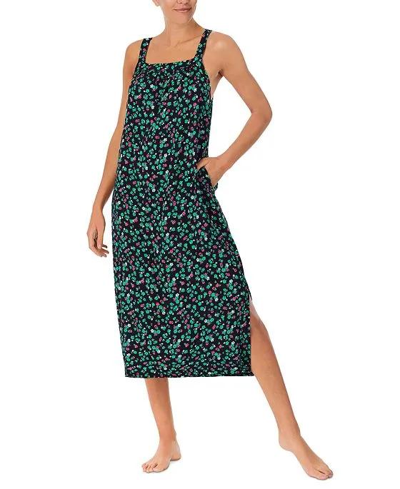 Women's Printed Square-Neck Nightgown