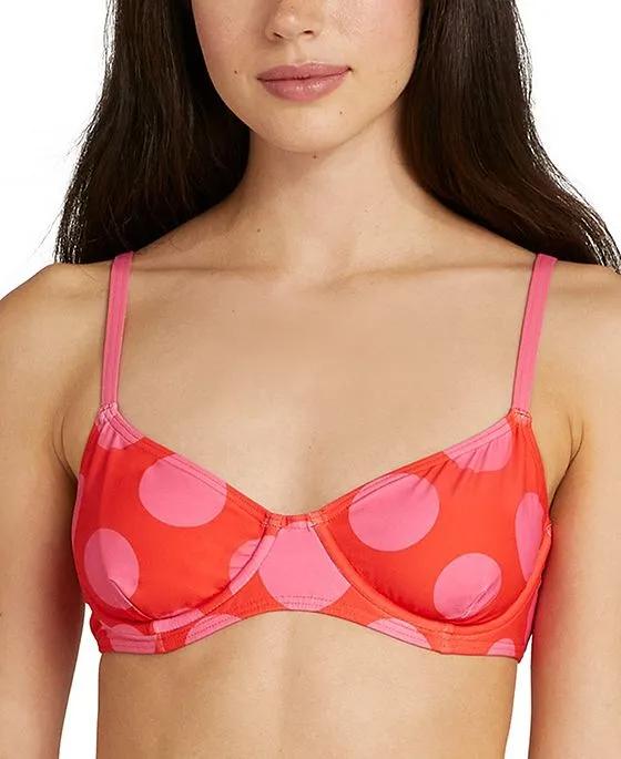 Women's Printed Underwired Bikini Top